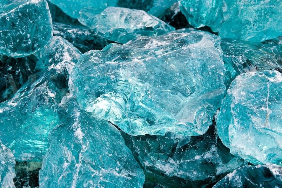 Đá aquamarine mẫu vật đá quý chất lượng của khoáng chất beryl