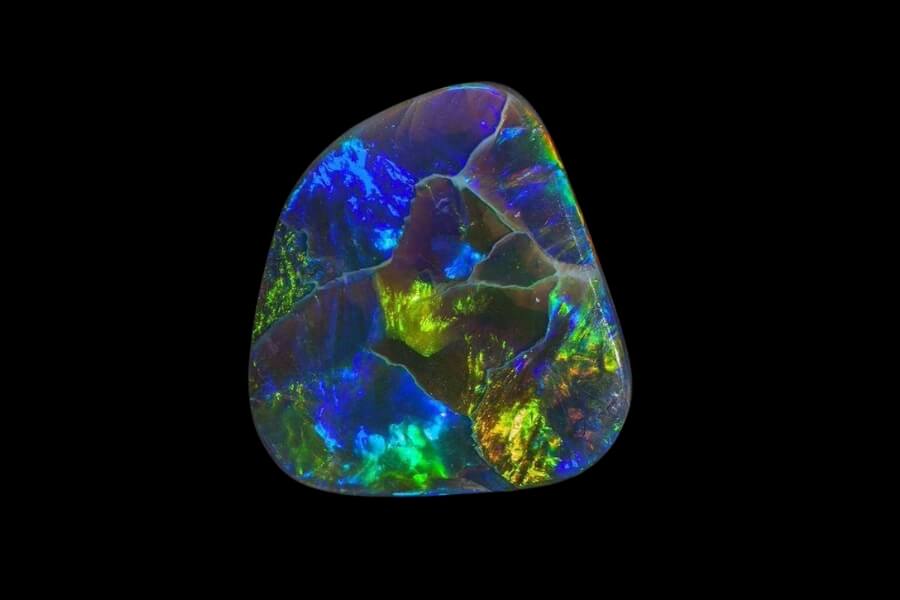 Sự pha trộn màu trên cùng một viên đá Opal