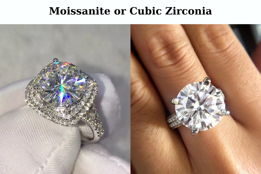 Giá thành của kim cương Moissanite so với đá CZ